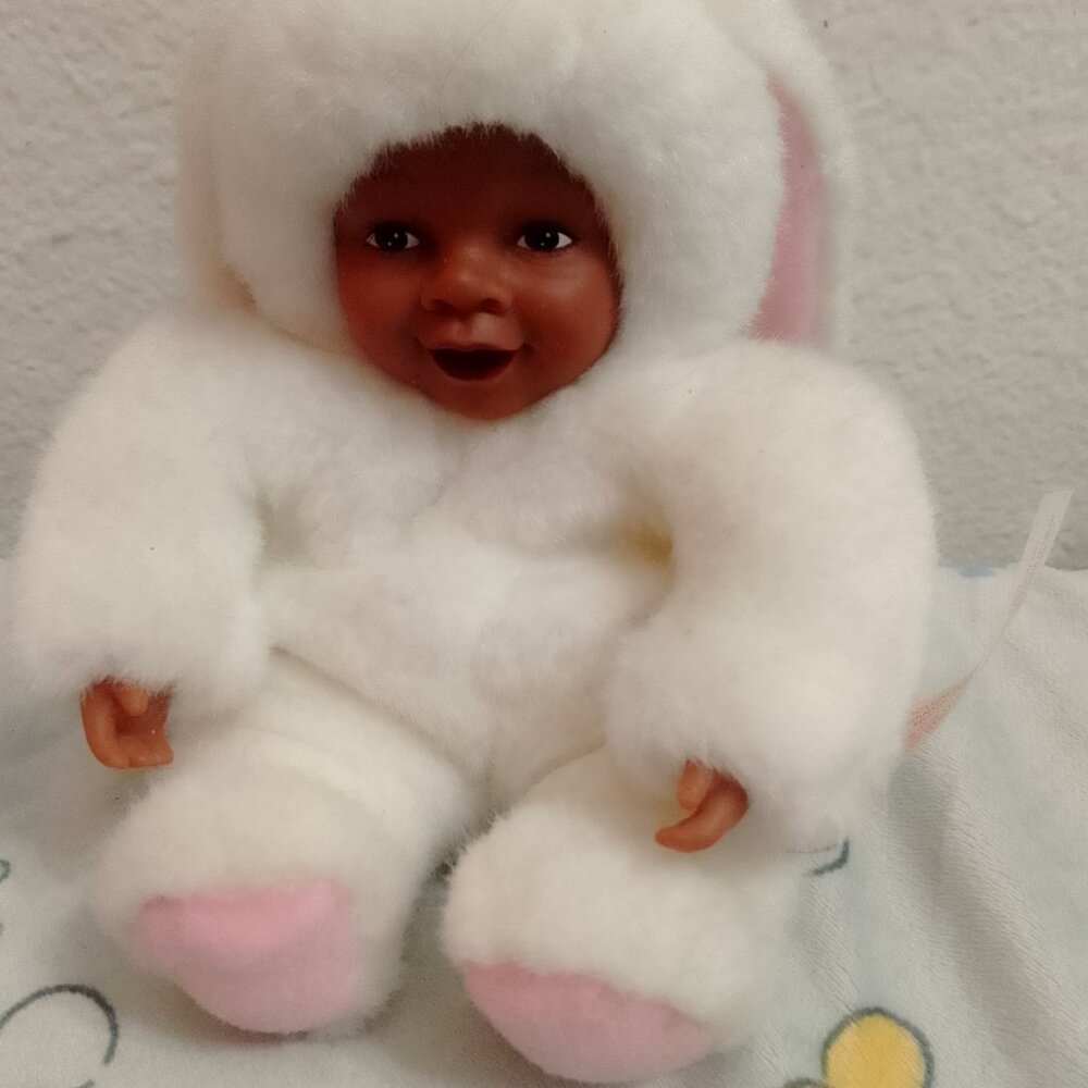 "Anne Geddes", Little Baby In Bunny Rabbit Costume Doll